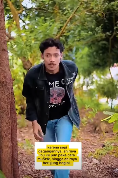 N2810410 karena sepi dagangannya, ahirnya ibu ini pun pake cara mu5r1k, hingga ahirnya berujung begini part 2